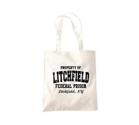 Litchfield Federal Prison Orange Black Tote Bag - natural One Size