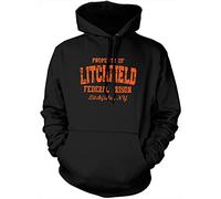 Litchfield Federal Prison Orange Unisex Hoodie - Black X-Large