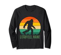 Litchfield Maine Sasquatch Bigfoot Camping Trip Long Sleeve T-Shirt