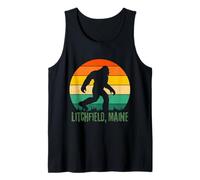 Litchfield Maine Sasquatch Bigfoot Camping Trip Tank Top