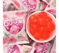 Litchi White Peach Fruit Candy, 4 Flavors Peeling Fruit Juice Gummies, Grape Fruit Fudge, Internet Fruit Snacks, Chinese Celebrity Casual Snacks, Halloween Candy, Desserts (White peach,1000g)