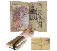 Litdevil Grail Diary Indiana Journal, Indiana Grail Diary Props Toys, Vintage Leather Journal Classic Movie Prop Gifts