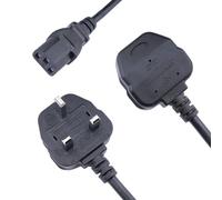 Lite-an UK Plug BS 1363 to IEC C13 Kettle Lead Power Cable, 3 Metre Length, Black