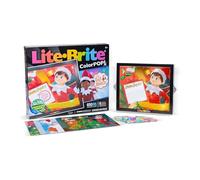 Lite Brite Basic Fun Colour Pop Elf on the Shelf - Creative Light-Up Toy with 6 Templates, 650 Colourful Pegs & 4 Light Modes - HD Grid Display for Kids’ Art