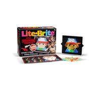 Lite Brite Basic Fun Stranger Things Mini - Light-Up Peg Toy with 4 Templates & 170 Colourful Pegs - Retro Creative Gift for Fans & Collectors