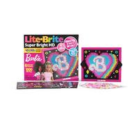 Lite Brite | Super Bright HD Barbie Edition | Light Up Drawing Board, LED Board, Light Up Toys for Creative Play, Glow Art Neon Effect Drawing Board, Light Toys for Kids Ages 4+ | Basic Fun 02328