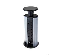 Lite-Tech Litetech Sy7192Bk Pop Up Socket 3 Way + 1 Usb-A + 1 Usb-C (Black)