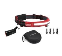 Liteband Bundle PRO PureHD 2500 Lumens LED Headlamp Rechargeable Battery Powered, Bright Head Lamp Flashlight, Hard Hat Light, Mechanic Lamps, Camping, Running, Best Rated for Forehead, Red