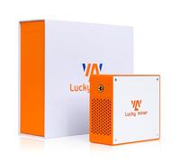 Litecoin, Dogecoin Miner Lucky Miner LG07 Scrypt Algorithm ASIC Miner 11MH/S 2.4GHz WiFi or Hotspot Quiet Include PSU, Crypto Mining Machine for Home Use，Orange