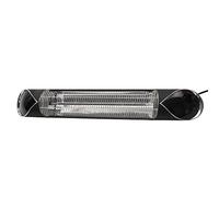 Litecraft 2000 Watt Outdoor Remote Controlled Wall Mount Radiant Patio Heater - Black