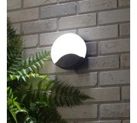 Litecraft Alford Black Round Wall Light