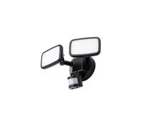 Litecraft Alma Outdoor Twin LED Floodlight with PIR Sensor - Black (50961191), 1250 lm, 4000K, IP65
