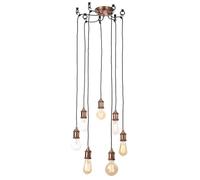 LITECRAFT Alton Ceiling Pendant Industrial Braided Cable Light - Antique Copper