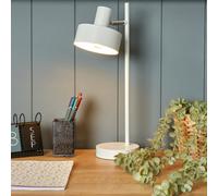 Litecraft Alyssa White 1 Light Task Table Lamp