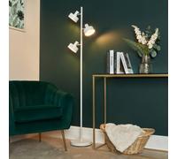 Litecraft Alyssa White 3 Light Task Floor Lamp