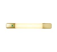 LITECRAFT Bathroom Shaver Wall Light Touch Sensitive 10 Watt CCT LED - (Brushed Brass)