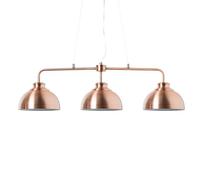 LITECRAFT Brooklyn Ceiling Pendant Industrial Style 3 Light - (Rose Gold)
