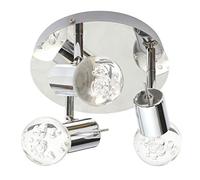 LITECRAFT Bubble Spotlight Plate Integrated LED 15 Watt 3 Light - Polished Chrome