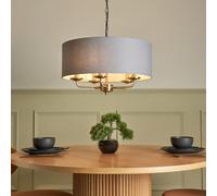 Litecraft Celia Antique Brass 5 Light Ceiling Pendant