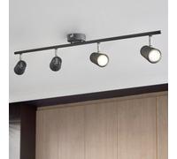 Litecraft Chobham Black Adjustable Ceiling Spotlight Bar