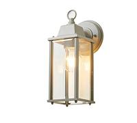 LITECRAFT Colone Wall Light Bevelled Glass Outdoor IP23 Lantern - Dove Grey