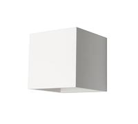 LITECRAFT Creag Up & Down Square Paintable Plaster Wall Light - White
