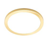 LITECRAFT Darly 24 Watt LED Flush Ceiling or Wall Light - Satin Brass