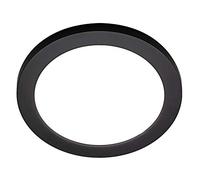 LITECRAFT Darly Flush Ceiling or Wall Light Integrated LED - (18 Watt, Satin Black)