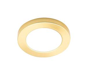 LITECRAFT Darly Small Flush Ceiling or Wall Light Integrated LED - (6 Watt, Satin Brass)