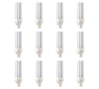 LITECRAFT Ecotone Light Bulbs 10 Watt PL-C 830/2P CFL 2-Pin in White - 12 Pack