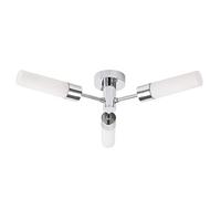 LITECRAFT Elena Ceiling Light Bathroom Semi Flush 3 Arm - Polished Chrome