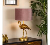 Litecraft Fliss Gold 1 Light Flamingo Table Lamp