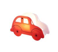 LITECRAFT Glow Car Table Lamp Children's Bedside Integrated LED Lighting - Red