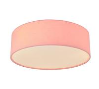 LITECRAFT Glow Ceiling Light Circular Children's Bedroom E27 Flush Mount - (Pink)