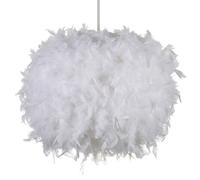 BHS Lighting Glow Large Feather Easy Fit Light Shade in White BHS Lighting White