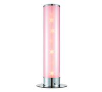 Litecraft Glow Galaxy Floor Lamp Cylinder Colour Changing LED Base - Chrome [EEK: G]