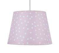 Litecraft Glow Light Shade 30.5cm Easy Fit Polka Dot Children's Lampshade - Pink