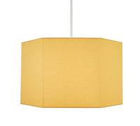 LITECRAFT Glow Light Shade 30cm Easy Fit Hexagon Children's Lampshade - Ochre