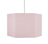 Litecraft Glow Light Shade 30cm Easy Fit Hexagon Children's Lampshade - Pink