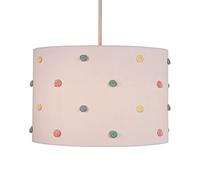 Litecraft Glow Light Shade 30cm Easy Fit Pom Pom Children's Lampshade - White