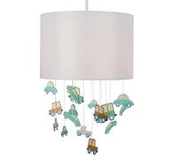 Litecraft Glow Light Shade 30cm Easy Fit Traffic Mobile Child's Lampshade - Grey