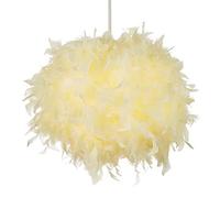 Litecraft Glow Light Shade 40 cm Easy Fit Feather Ball Children's Lampshade - Yellow