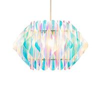 Litecraft Glow Light Shade Landon Easy Fit 40 cm Ceiling Lampshade - Iridescent