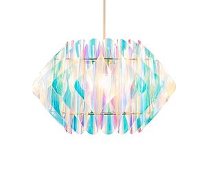 Litecraft Glow Light Shade Landon Easy Fit 40 cm Ceiling Lampshade - Iridescent
