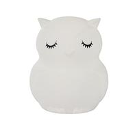 LITECRAFT Glow Owl Table Lamp Children's Colour Changing LED Night Light - White