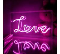 Litecraft Glow Pink Led Love Acrylic Neon Style Light Box