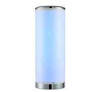 LITECRAFT Glow Starburst Table Lamp Cylinder Colour Changing LED Base - Chrome
