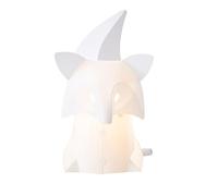 LITECRAFT Glow Table Lamp Fox Origami Style Children's Bedside LED Light - White