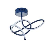 LITECRAFT Glow Whirly Ceiling Light Semi Flush Children's 20 Watt Integrated LED - (Blue)