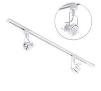 LITECRAFT Kitchen Track Light with Greenwich Fixture & GU10 LED Bulbs - (White, 1M 2 Light)